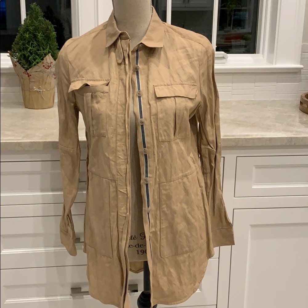 J Brand button down oversized shirt